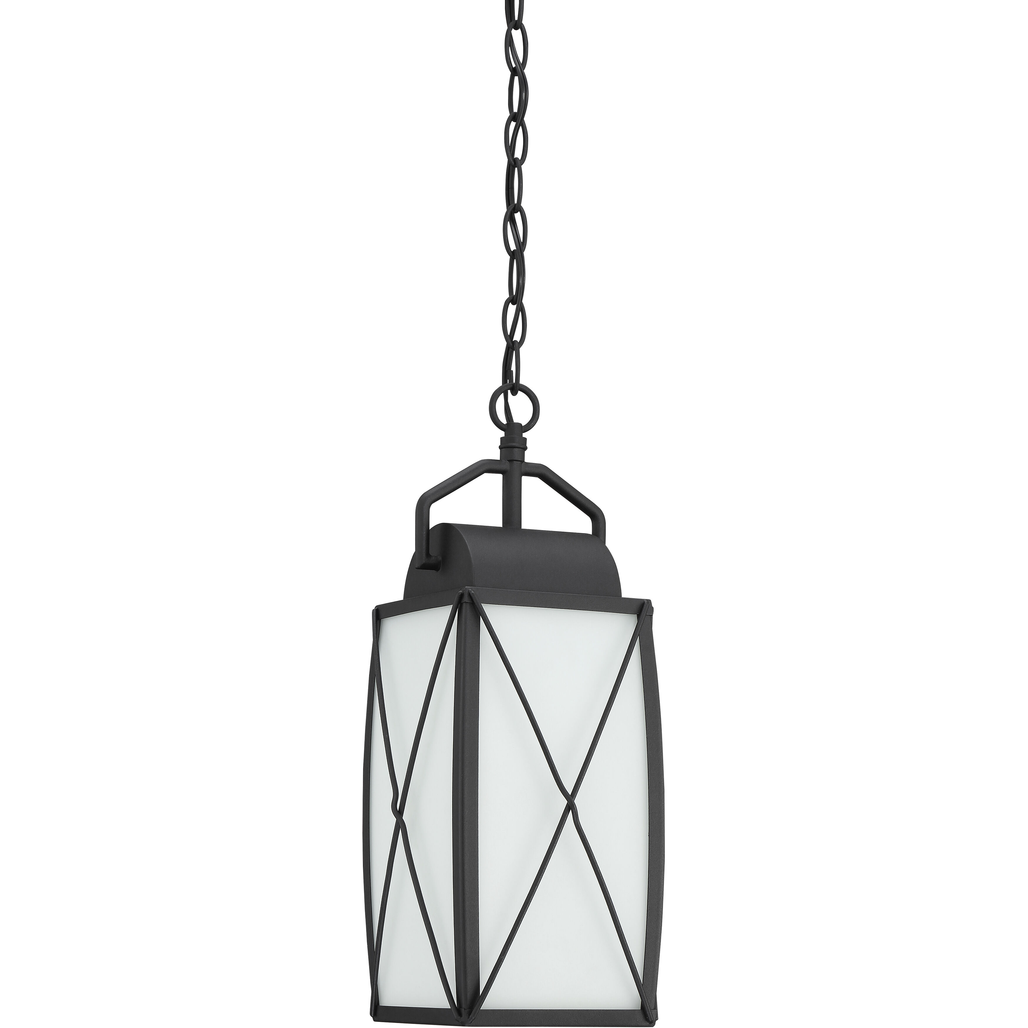 Fairlington 1 Light 7.5 inch Black Outdoor Hanging Lantern