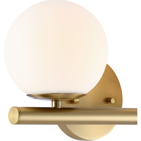 Crown Heights 2 Light 16.25 inch Brushed Gold Vanity Light Wall Light