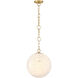 Wine Flower 1 Light 14 inch Brushed Gold Pendant Ceiling Light