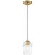 Summer Jazz 1 Light 5.5 inch Brushed Gold Pendant Ceiling Light