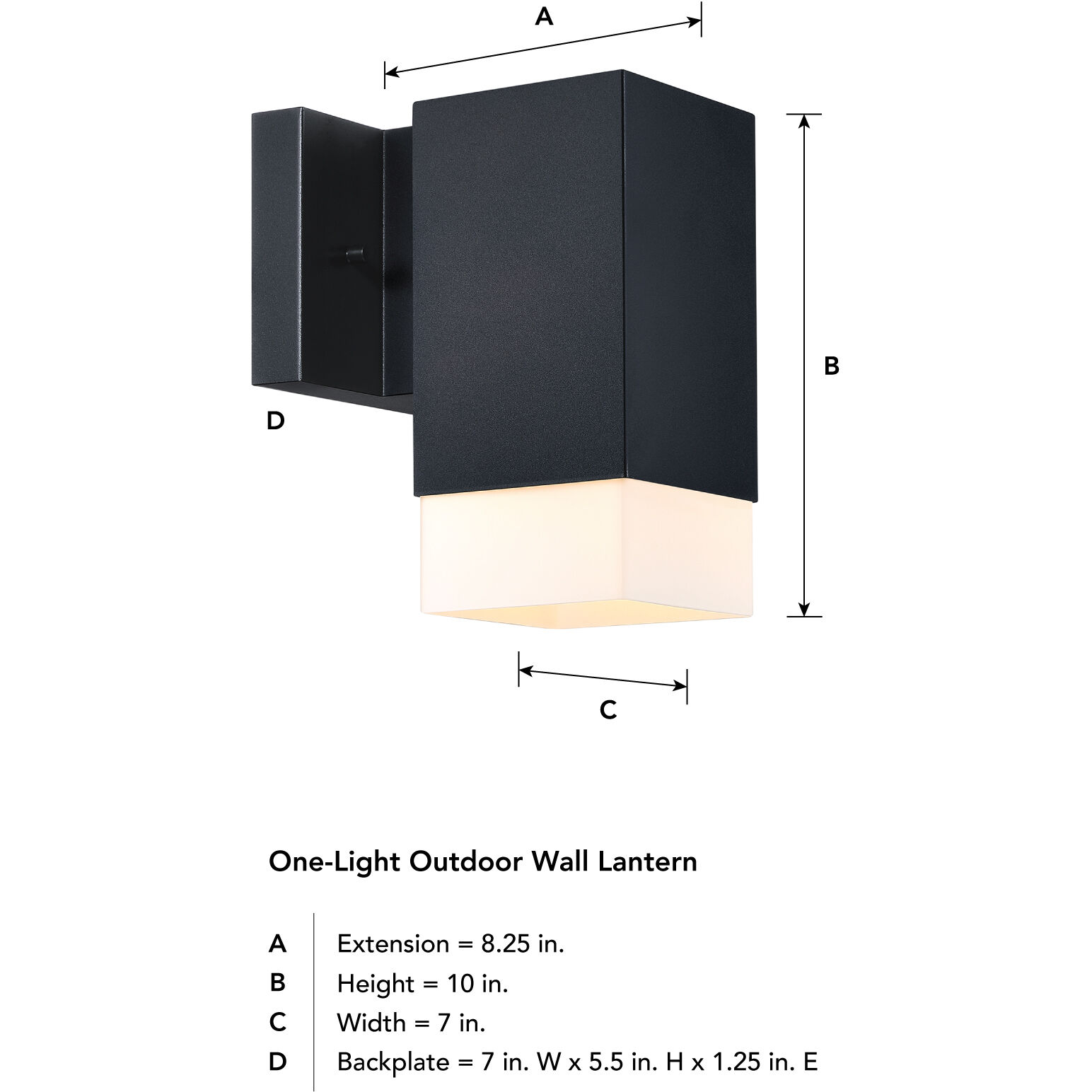 Willowsong 1 Light 10 inch Black Outdoor Wall Sconce