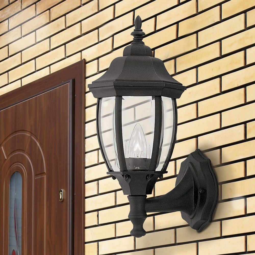 Tiverton 1 Light 15 inch Black Outdoor Wall Lantern