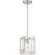 Madison Square 1 Light 7 inch Satin Platinum Mini Pendant Ceiling Light