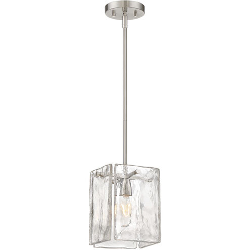 Madison Square 1 Light 7 inch Satin Platinum Mini Pendant Ceiling Light