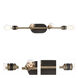 Miles 4 Light 34 inch Vintage Bronze Bath Bar Wall Light