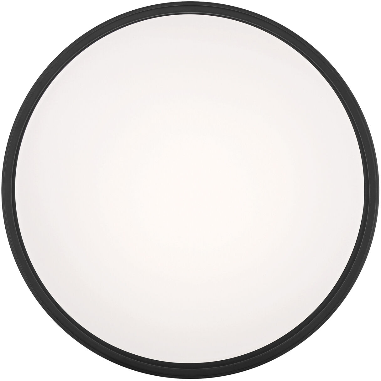 EnviroLite LED 14 inch Matte Black Flush Mount Ceiling Light