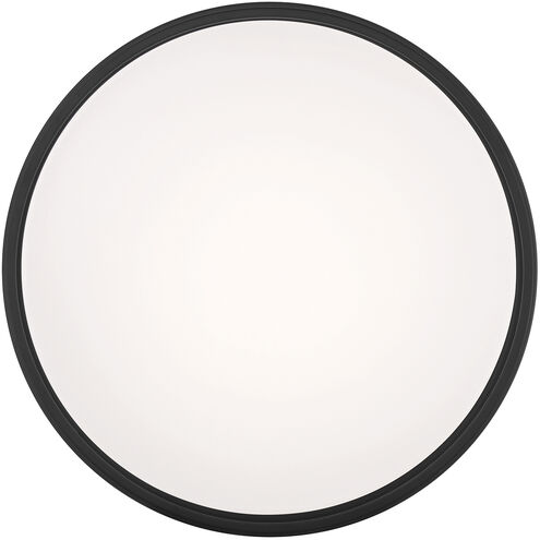 EnviroLite LED 14 inch Matte Black Flush Mount Ceiling Light