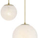 Pixie LED 28.75 inch Brushed Gold Chandelier Ceiling Light