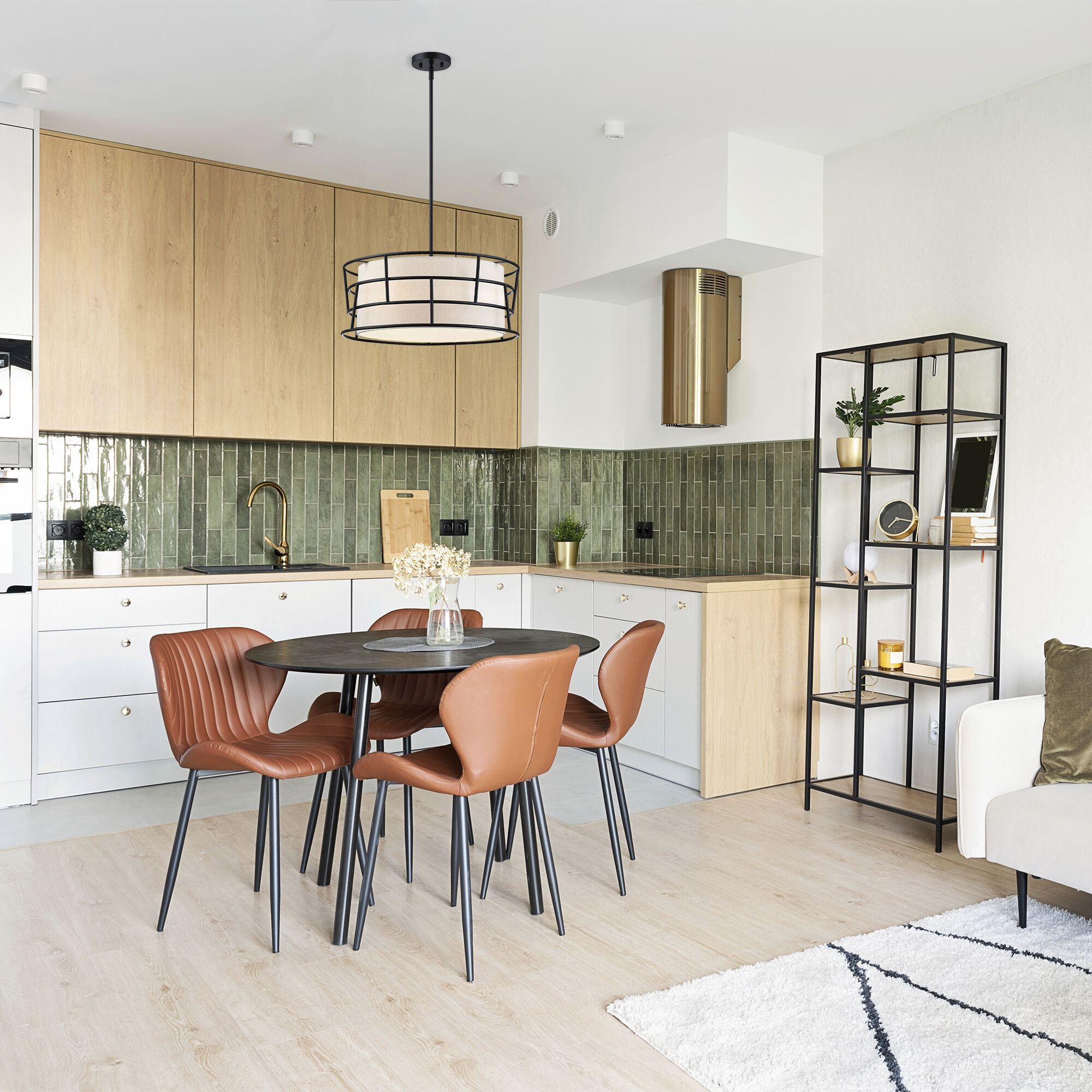 Aria Falls LED 22 inch Matte Black Pendant Ceiling Light