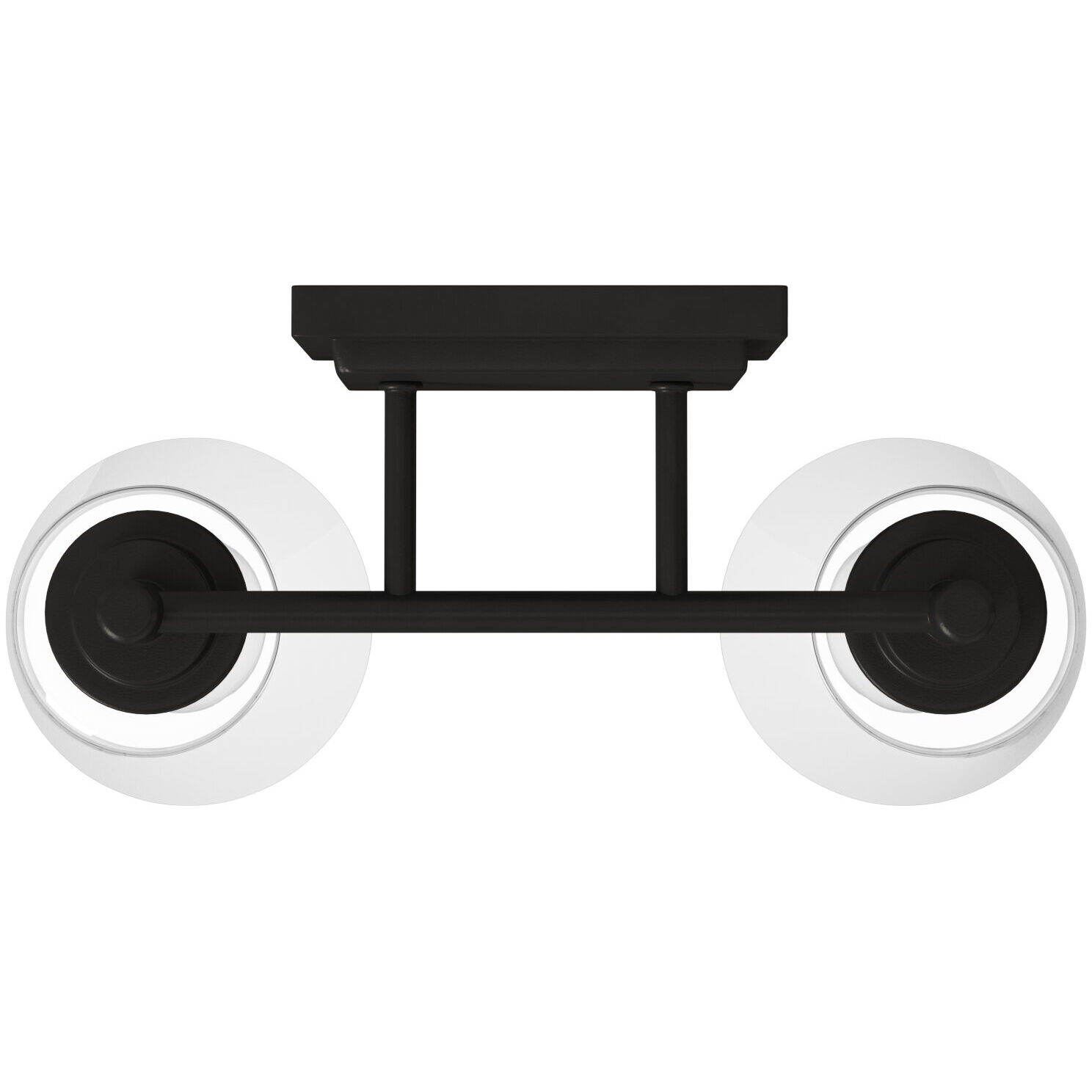 Westin 2 Light 15 inch Matte Black Bath Bar Wall Light 