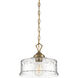 Drake 1 Light 12 inch Brushed Gold Down Pendant Ceiling Light