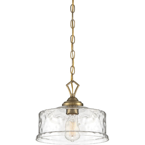 Drake 1 Light 12 inch Brushed Gold Down Pendant Ceiling Light