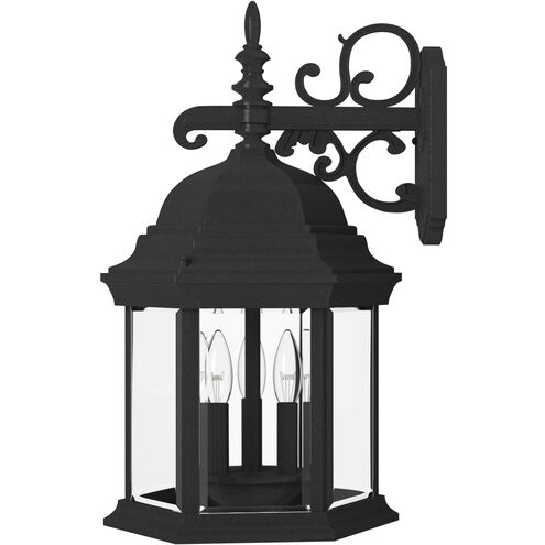 Devonshire 3 Light 19 inch Black Outdoor Wall Lantern