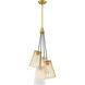 Liana 4 Light 14.5 inch Brushed Gold Chandelier Ceiling Light