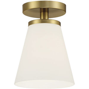 Palmyra 1 Light 7 inch Brushed Gold Semi-Flush Ceiling Light