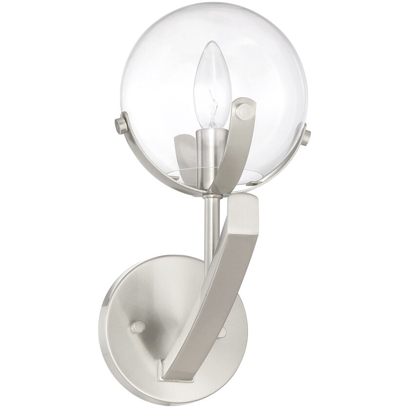 Spyglass 1 Light 6.35 inch Satin Platinum Wall Sconce Wall Light