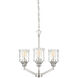 Drake 3 Light 19 inch Polished Nickel Chandelier Ceiling Light
