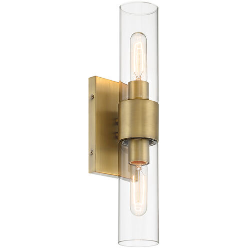 Anton 2 Light 4.5 inch Old Satin Brass Wall Sconce Wall Light