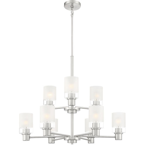 Cedar Lane 9 Light 30 inch Brushed Nickel Chandelier Ceiling Light