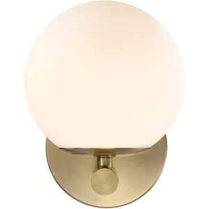 Crown Heights 1 Light 6 inch Brushed Gold Wall Sconce Wall Light in Etched