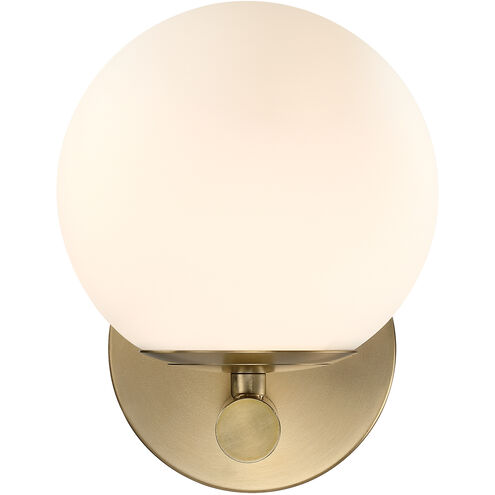 Crown Heights 1 Light 6 inch Brushed Gold Wall Sconce Wall Light in Etched