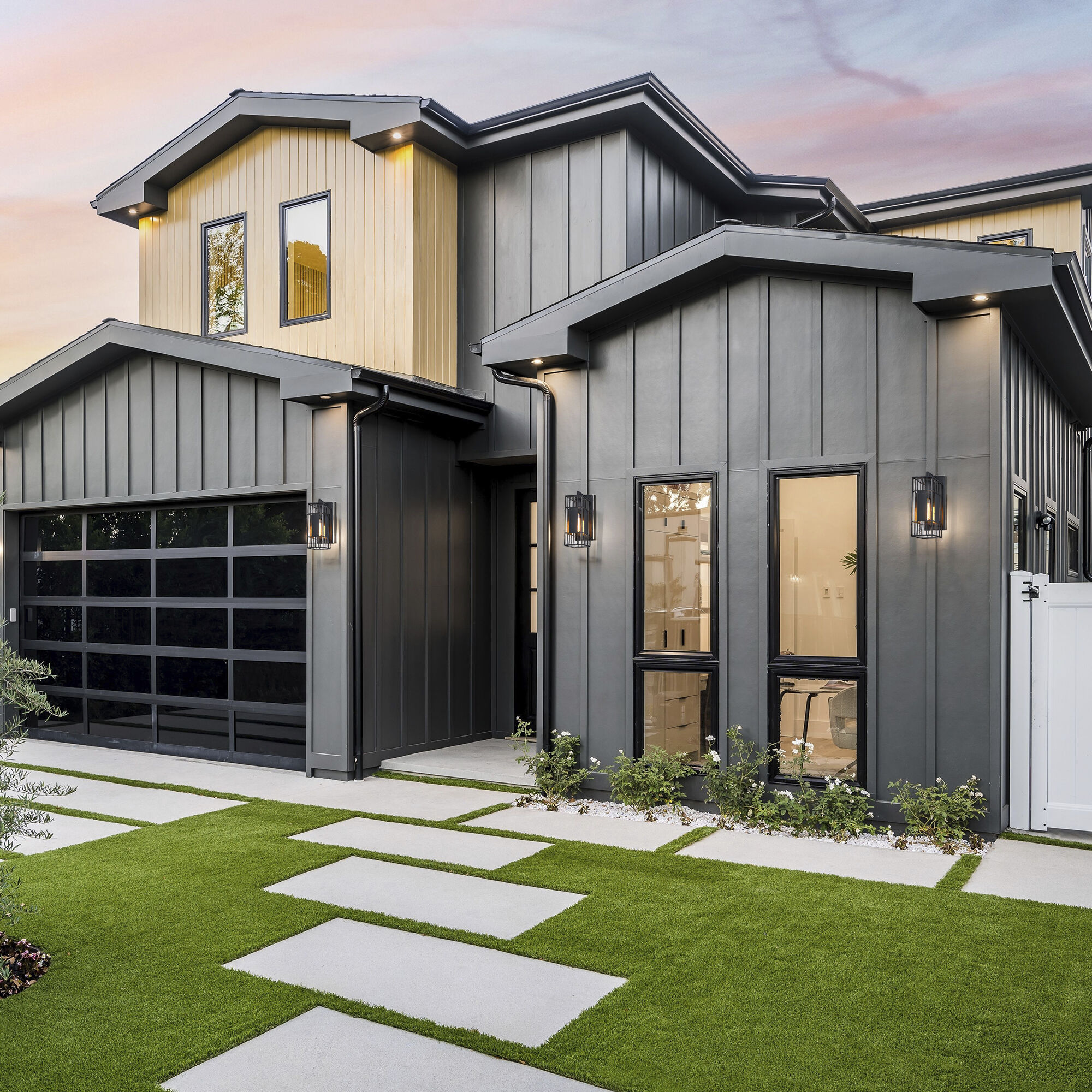 Edgehill LED 18 inch Black Outdoor Wall Sconce