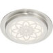 Edge Lit LED 12 inch Satin Platinum Flushmount Ceiling Light