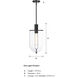Skylar LED 10 inch Matte Black Down Pendant Ceiling Light