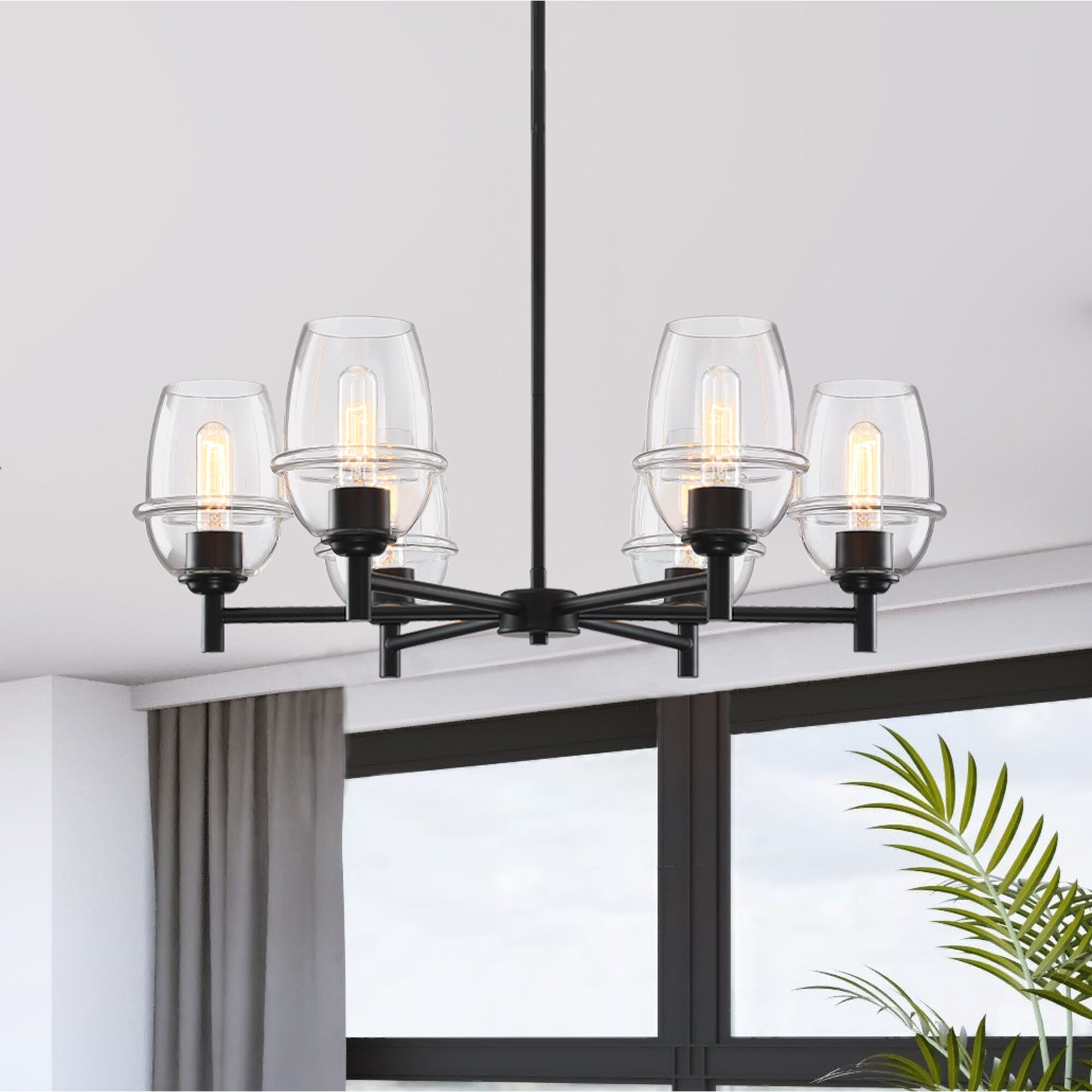 Designers Fountain D310M-6CH-MB Summer Jazz 6 Light 28 inch