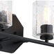 Haven 2 Light 16 inch Matte Black Vanity Light Wall Light