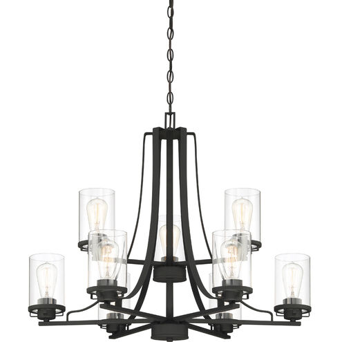 Jedrek 9 Light 33 inch Black Chandelier Ceiling Light