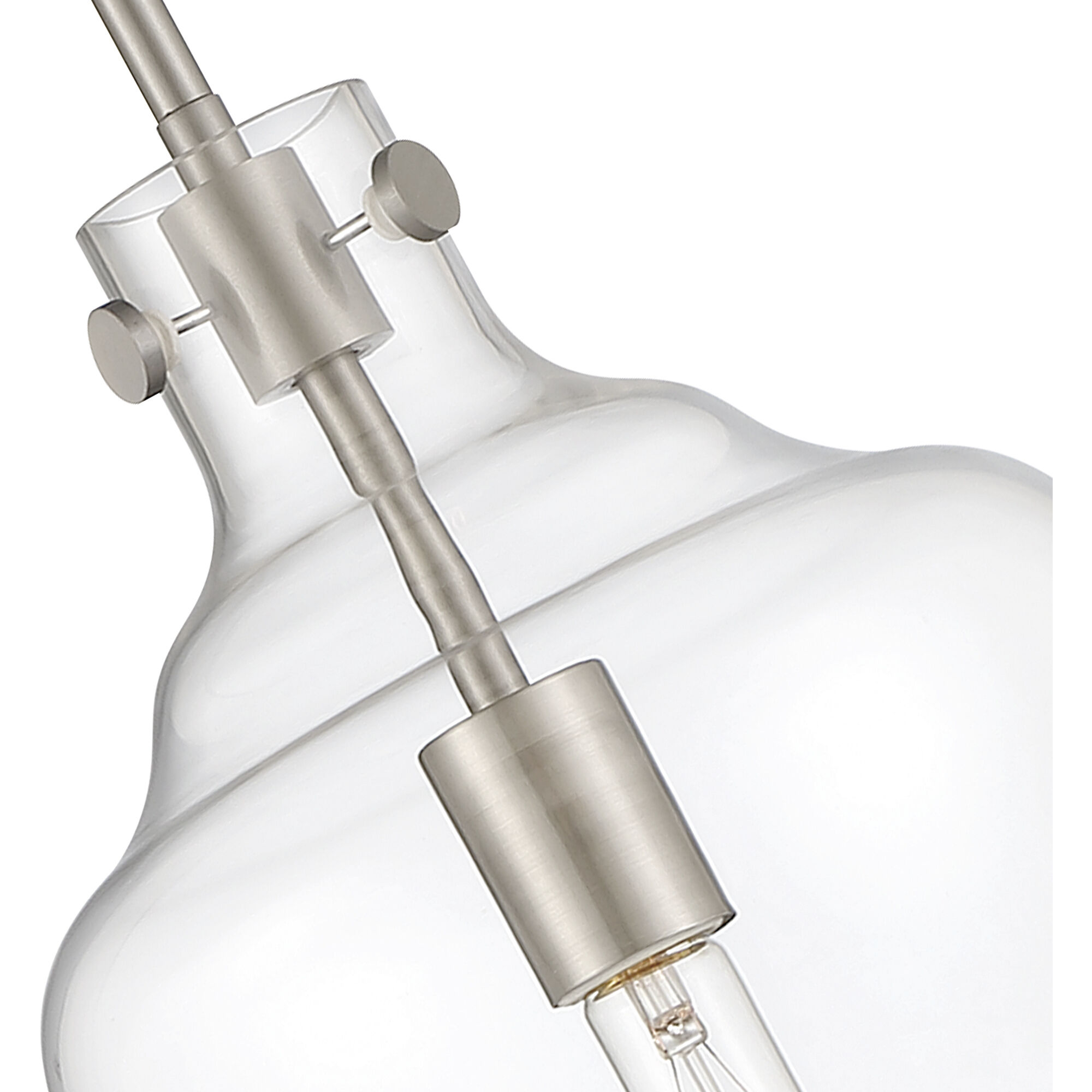 Moonlight 1 Light 9 inch Polished Nickel Pendant Ceiling Light