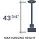 Forbidden Springs LED 20 inch Matte Black Down Pendant Ceiling Light