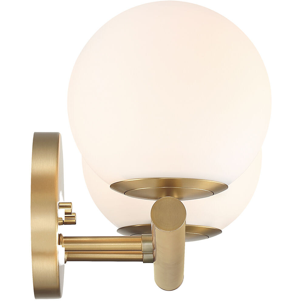 Crown Heights 2 Light 16.25 inch Brushed Gold Vanity Light Wall Light