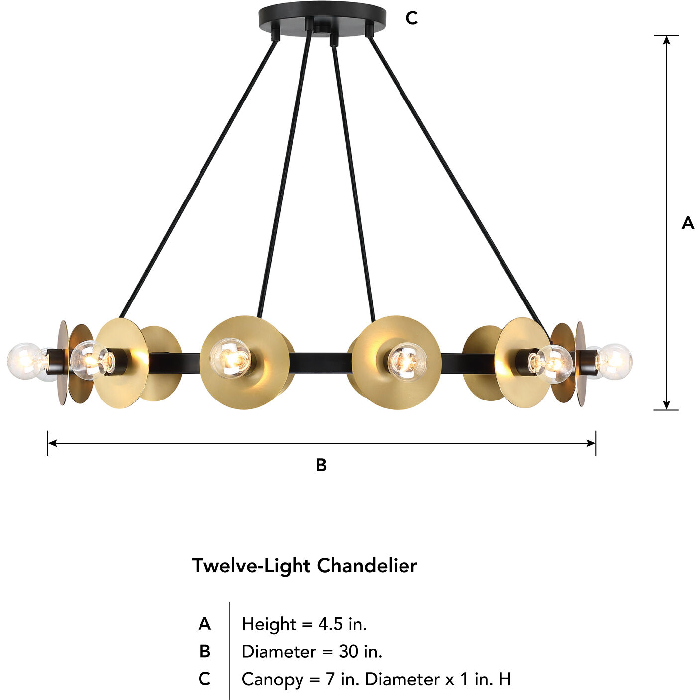 Harmoni 12 Light 30 inch Matte Black Chandelier Ceiling Light