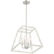 Rhode 4 Light 16 inch Coastal Weathered White Pendant Ceiling Light