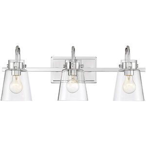Inwood 3 Light 24 inch Chrome Bath Bar Wall Light