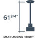 Haven LED 14 inch Matte Black Pendant Ceiling Light