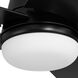 Astrea 52 inch Matte Black with Reversible Matte Black/Sepia Brown Blades Smart Color Fan