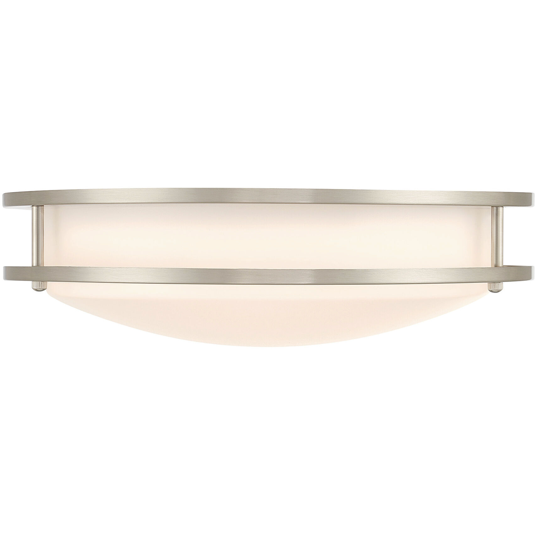 DC Series 1 Light 14 inch Brushed Nickel Flush Mount Ceiling Light