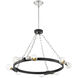 Huxton 8 Light 29.75 inch Black Chandelier Ceiling Light