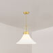 Evergreen Oasis LED 18 inch Brushed Gold Down Pendant Ceiling Light