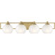 Cowen 4 Light 31 inch Brushed Gold Vanity Light Wall Light