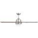 Astrea 52 inch Brushed Nickel with Reversible PSilver/Pearl Gray Blades Smart Color Fan