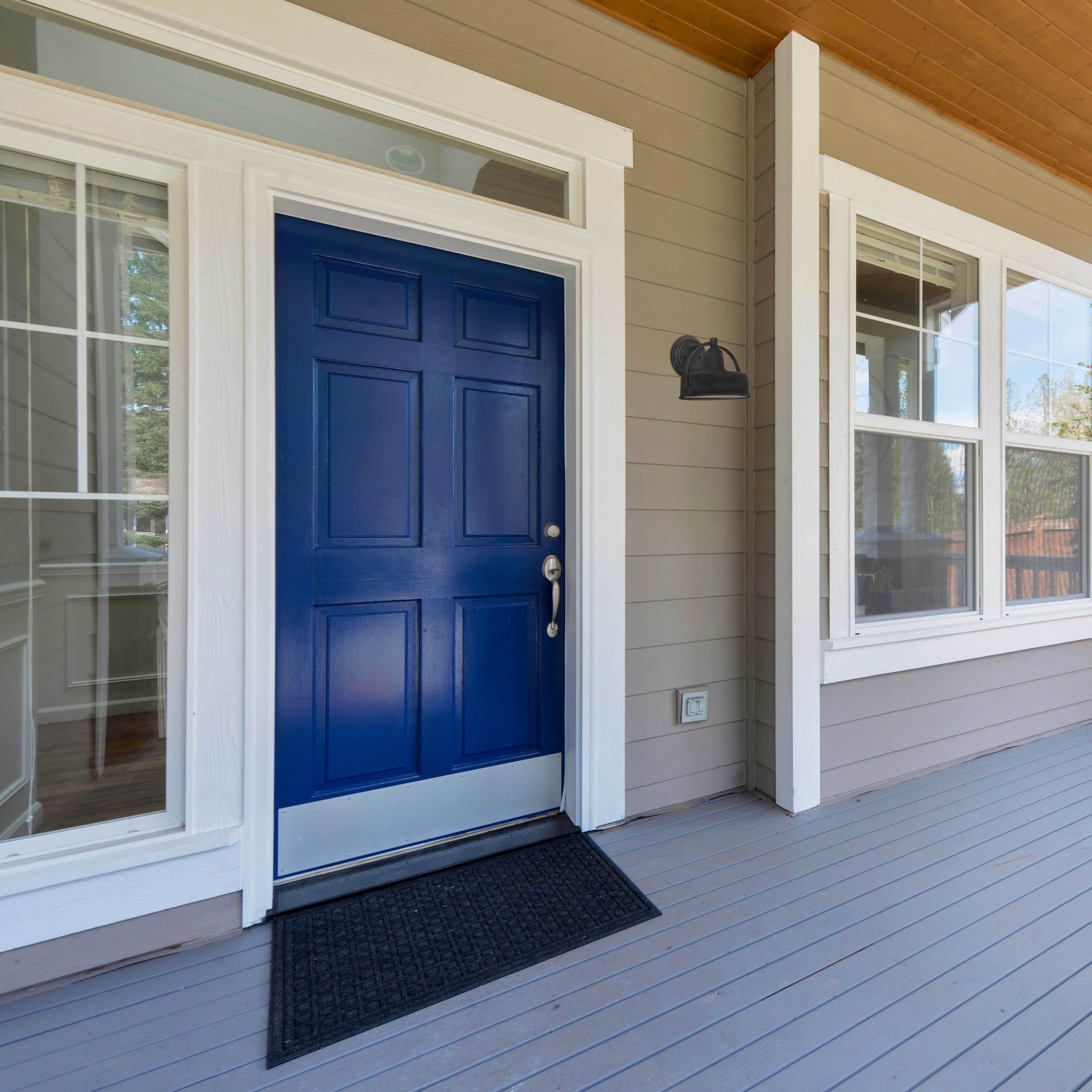 Portland 1 Light 10 inch Weathered Pewter Outdoor Wall Lantern