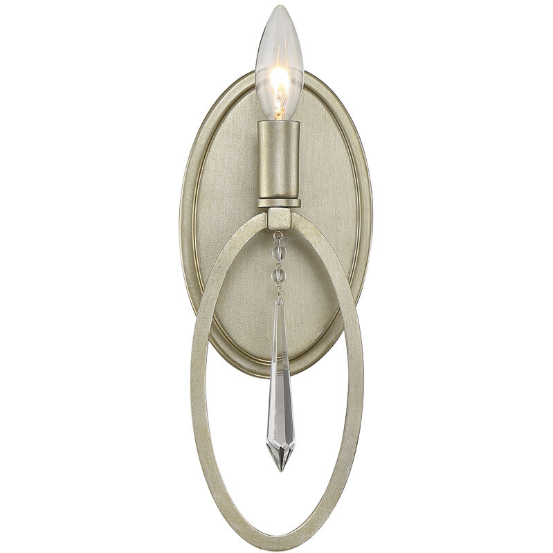 Hutton 1 Light 5 inch Sterling Gold Wall Sconce Wall Light