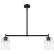 Summer Jazz 2 Light 36 inch Matte Black Island Pendant Ceiling Light