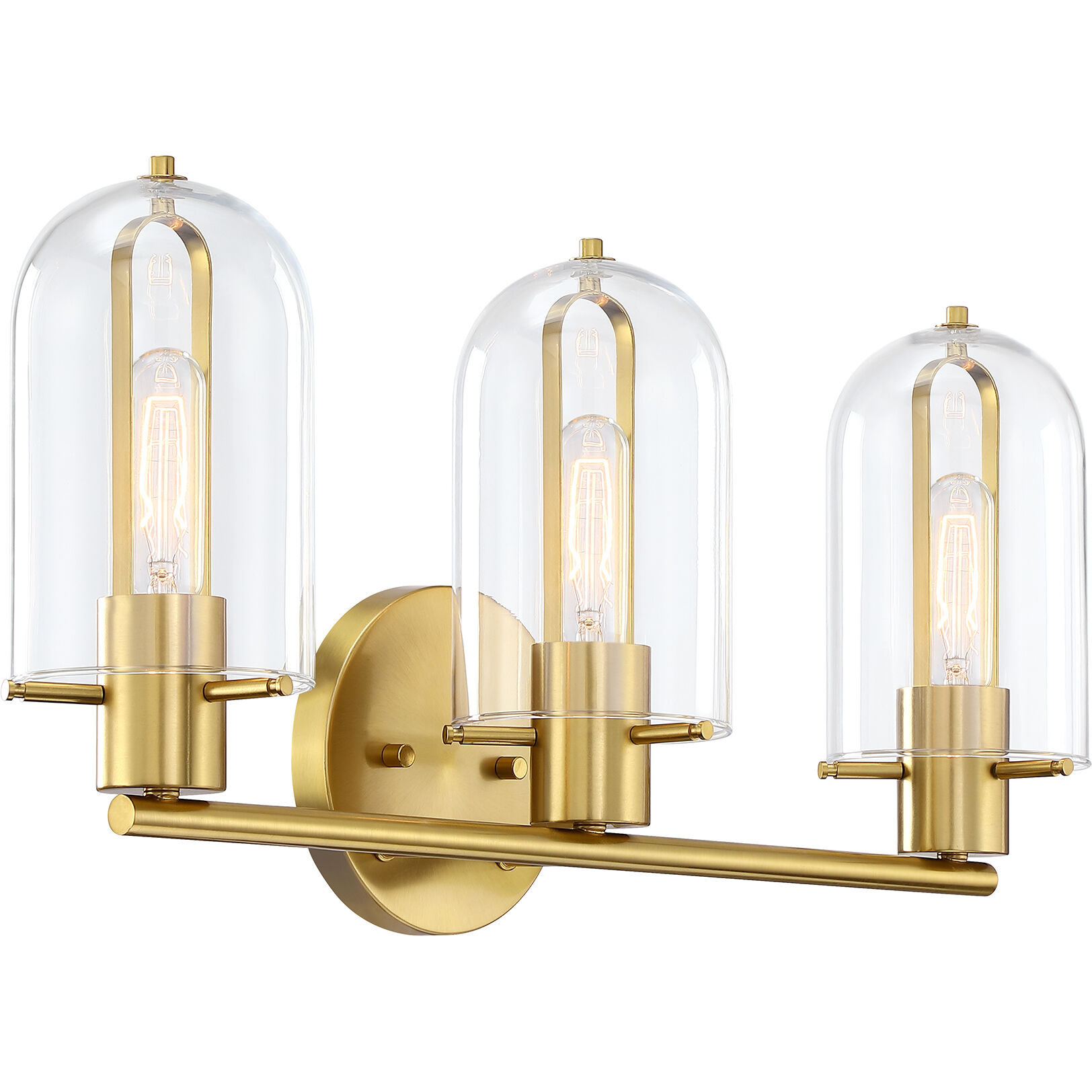 Skylar 3 Light 24.5 inch Brushed Gold Vanity Light Wall Light