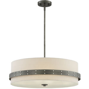 Garrett 4 Light 24.25 inch Weathered Iron Pendant Ceiling Light