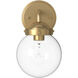 Knoll 1 Light 6 inch Brushed Gold Wall Sconce Wall Light